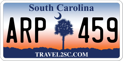 SC license plate ARP459