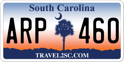 SC license plate ARP460