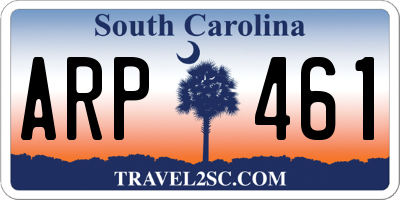 SC license plate ARP461