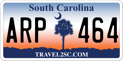 SC license plate ARP464
