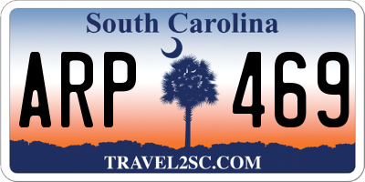 SC license plate ARP469