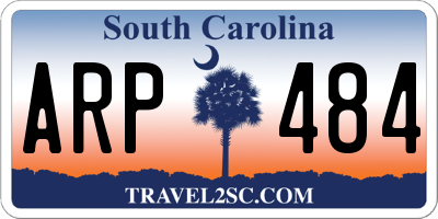 SC license plate ARP484