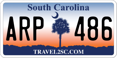 SC license plate ARP486