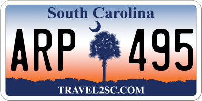 SC license plate ARP495