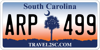 SC license plate ARP499