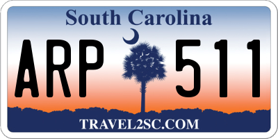 SC license plate ARP511