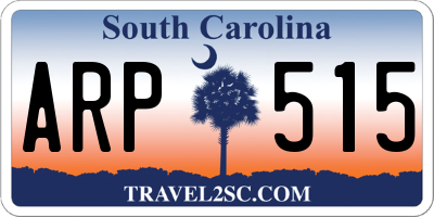 SC license plate ARP515