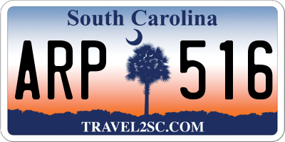 SC license plate ARP516