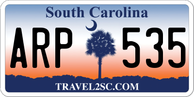 SC license plate ARP535