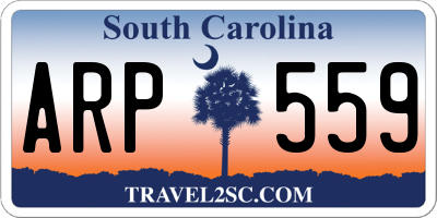 SC license plate ARP559