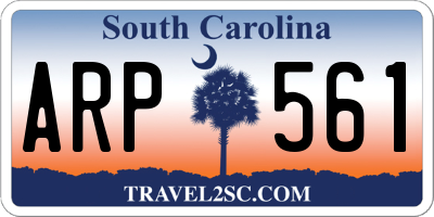 SC license plate ARP561
