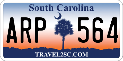 SC license plate ARP564