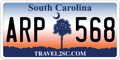 SC license plate ARP568