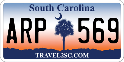 SC license plate ARP569