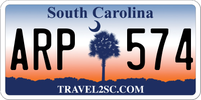 SC license plate ARP574