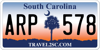 SC license plate ARP578