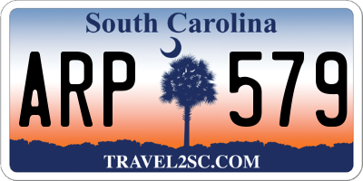 SC license plate ARP579