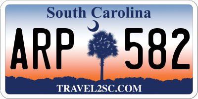 SC license plate ARP582