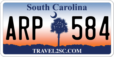 SC license plate ARP584