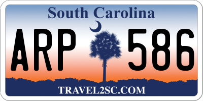 SC license plate ARP586