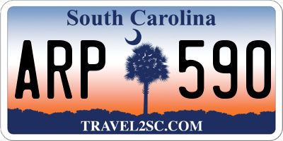SC license plate ARP590