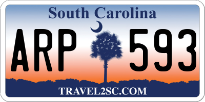 SC license plate ARP593