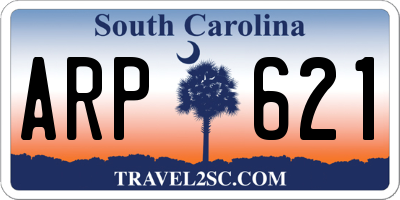 SC license plate ARP621