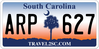 SC license plate ARP627