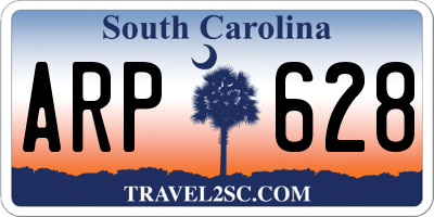 SC license plate ARP628