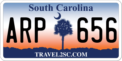 SC license plate ARP656