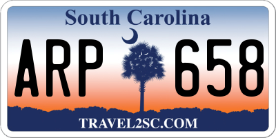 SC license plate ARP658