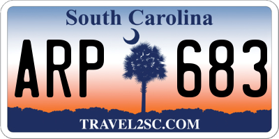 SC license plate ARP683