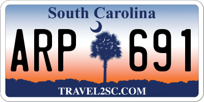 SC license plate ARP691