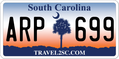 SC license plate ARP699