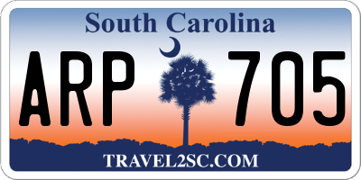 SC license plate ARP705