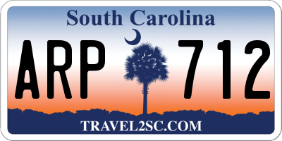 SC license plate ARP712