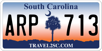 SC license plate ARP713