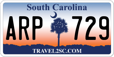 SC license plate ARP729