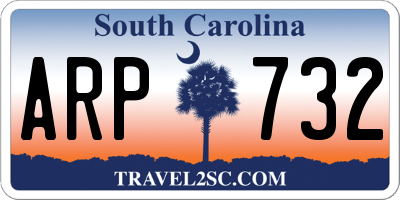 SC license plate ARP732