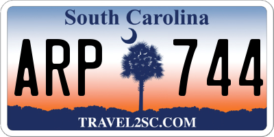 SC license plate ARP744