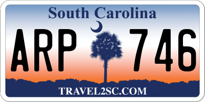 SC license plate ARP746