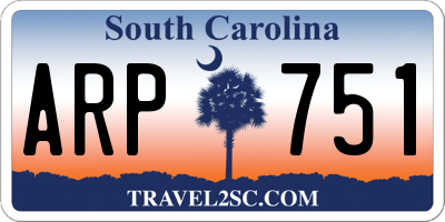 SC license plate ARP751