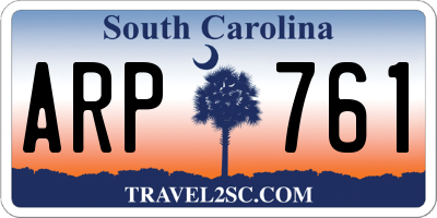 SC license plate ARP761