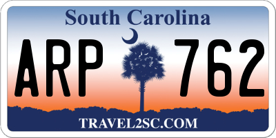 SC license plate ARP762