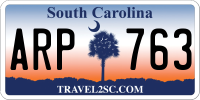 SC license plate ARP763