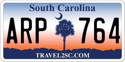 SC license plate ARP764
