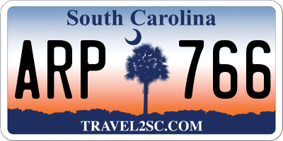 SC license plate ARP766