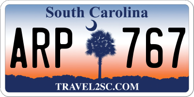 SC license plate ARP767