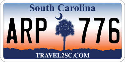 SC license plate ARP776