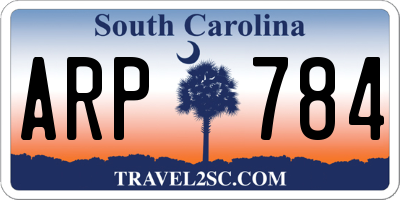 SC license plate ARP784